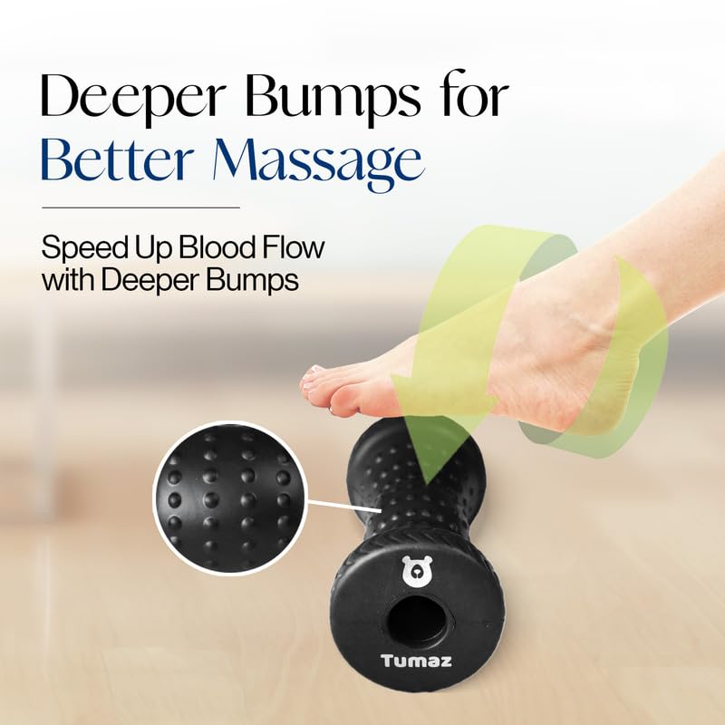 Tumaz Foot Roller for Deep Tissue Massage & Reflexology - color: Foot Roller (Original) - Sky Blue