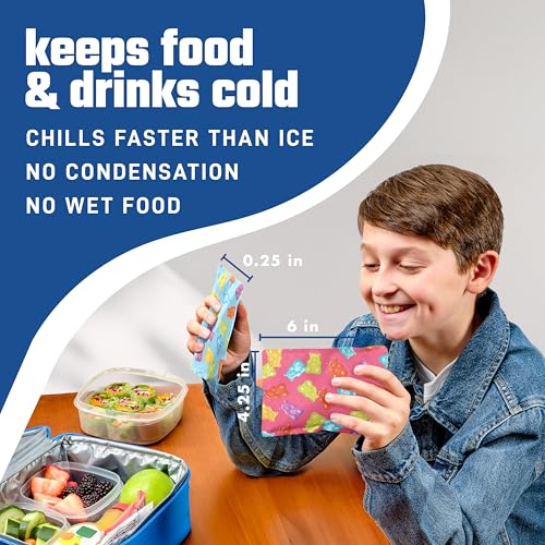 Fit & Fresh Cool Coolers Soft Ice Packs for Lunch Bags & Coolers, 2pk - color: Gummy Bears (2 Pack)