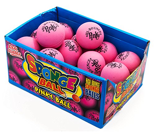JA-RU Hi-Bounce Pinky Ball (4 Pack) 2.5 Inch Bouncy Balls for Kids 976-4A