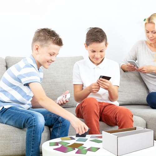 Yexiya 2 Pack 1600 Count Trading/Gaming Card Storage Box 2 Row Cardboard Storage Boxes for Gaming Cards Baseball Football Basketball Hockey Sports Collecting Supplies, White