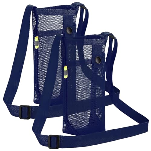 DanziX Water Bottle Holder with Strap Light Water Bottle Carrier Bag,2Blue - color: Blue