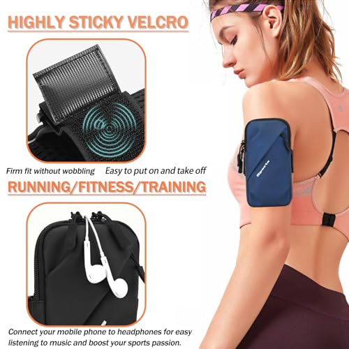 Cell Phone Armband Wrist Bag, Universal Fit, Water Resistant, Breathable, Phone Holder for Running Cycling Climbing Hiking Gym,Fits the Arm, Firm and Does Not Slide (Army Green) - color: Army Green