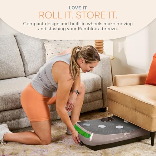 Lifepro Rumblex 4D Vibration Plate Exercise Machine with 7 Training Modes - color: Brown, size: Standard
