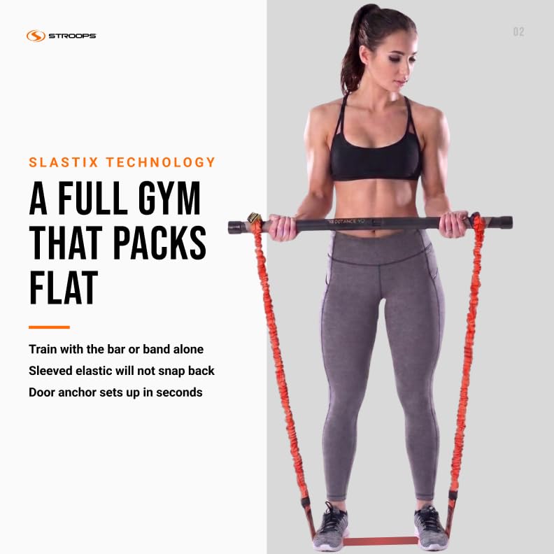 Stroops Slastix Dual Resistance Bands Training Kit - 90 System - color: Black, size: Heavy