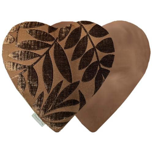 Heat Pack - Microwavable Heating Pads - Microwave Heating Pad for Pain Relief & Comfort - Suitable for The Neck, Back, Shoulders, Hips, Stomach Cramps & More - Neck Heat Wrap - Gift - size: HEART, style: Fall-ing Leaves