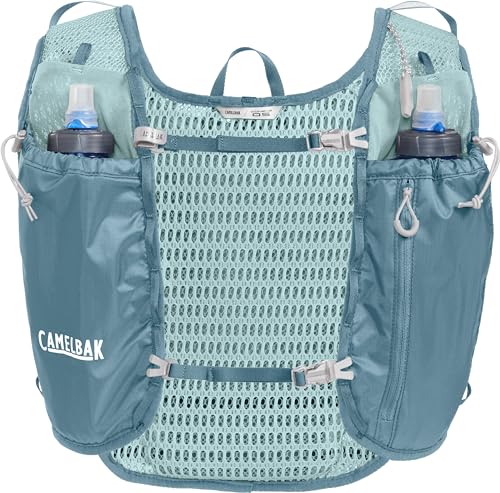 CamelBak Womenâ€™s Trail Run Hydration Vest with 34oz Capacity, Lightweight Breathable Design and Storage for Trail Running and Training, Adriatic Blue 2.0