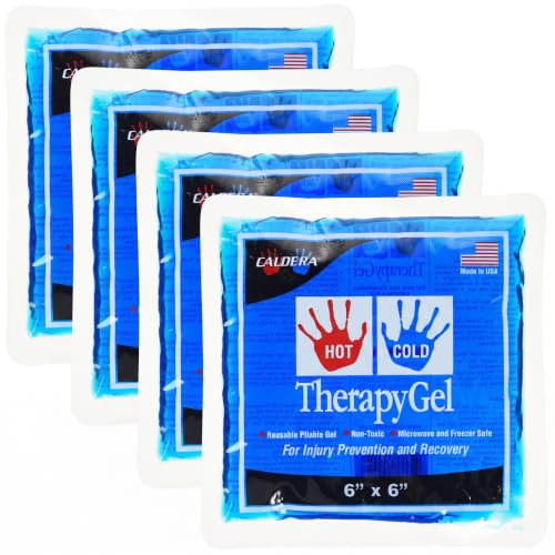 Caldera Hot & Cold Therapy Gel - 6" x 6" (Pack of 4) - size: 6x6 Inch (Pack of 4)