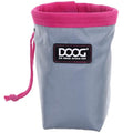 DOOG Clip On Dog Treat Pouch (Small) - Compact Hands-Free Puppy Training Reward Bag with Secure Waist Clip, Pull-String Closure & Washable Inner Lining - Grey/Pink - color: Grey/Pink, size: Small