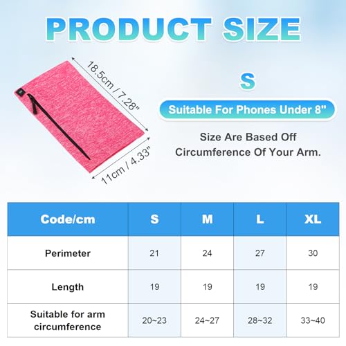 PATIKIL Sports Armband Sleeve S Size Universal Running Holder Arm Band Pink - color: Pink, size: S