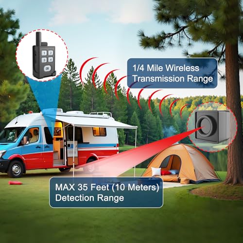 Perimeter Trip Alarm-Portable Camping Motion Sensor-1 Receiver+4 Sensors - style: 1 Receiver+4 Sensors