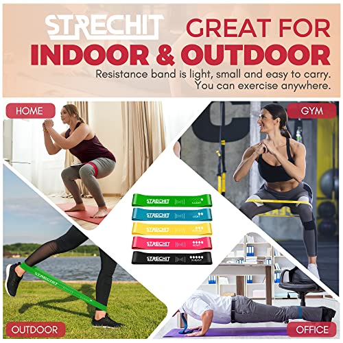 Resistance Bands for Men and Women with Different Resistance Levels for Shaping Legs & Glutes - Exercise Band for Gym, Yoga, Home Exercise, Workout with Carrying Bag & Posture Guide