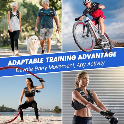 Weighted Vest Woman, 6/8/12/16/20/25/30lb Weight Vest for Women Men - color: Black, size: 8LB