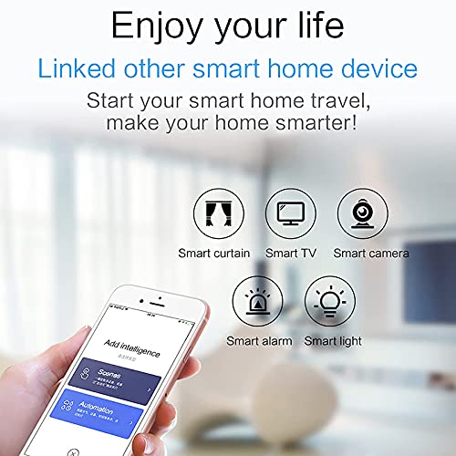 Smart WiFi Motion Sensor: PIR Motion Detector, App Alerts, No Hub Required