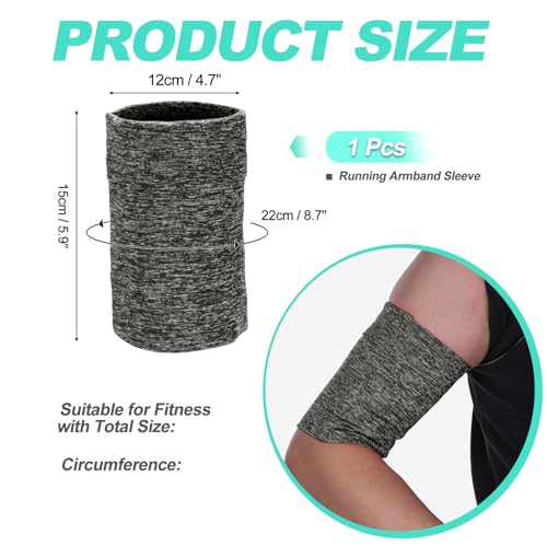 Cell Phone Armband Sleeve, Universal Sports Arm Band Linen Black - color: Linen Black