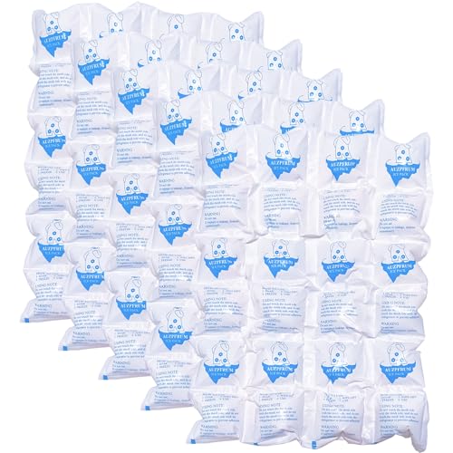 Dry Ice Pack for Shipping Frozen Food, Reusable Ice Packs for Coolers Long Lasting, Flexible Cold Packs Sheets for Lunch Box (5 Large Sheets) - color: 5 Large Sheets - 120 Packs