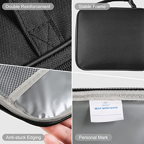 Genteen Lunch Box Kids, Insulated Lunch Bag Kids Boys Girls Back to School, Soft Lunch Box for Men Reusable Lunchbox for Office,Outdoor,School (Black) - color: 1pk Black