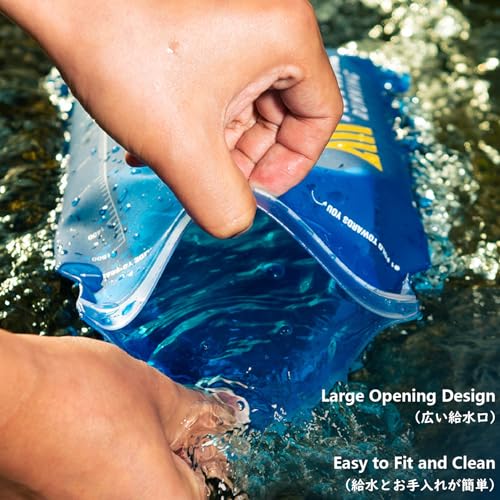JEELAD TPU Hydration Bladder Water Bladder Ultra-Durable Water Storage Bladder for Hydration Backpacks Outdoor Hiking Running Cycling Camping Climbing - size: 02 - 2L - TPU Water Bladder