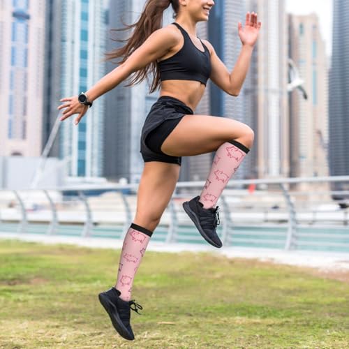Graduated Compression Socks Knee High For Women Men Athletic - color: 20