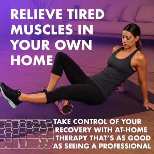 321 STRONG Patented 3-Zone Massage Roller, Medium Density for Exercise - color: Sunrise