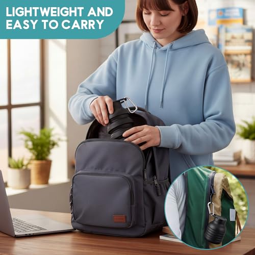 LemonRoad 2 Pcs 20 oz Collapsible Water Bottles, Black, Navy Blue - color: Black,Navy Blue