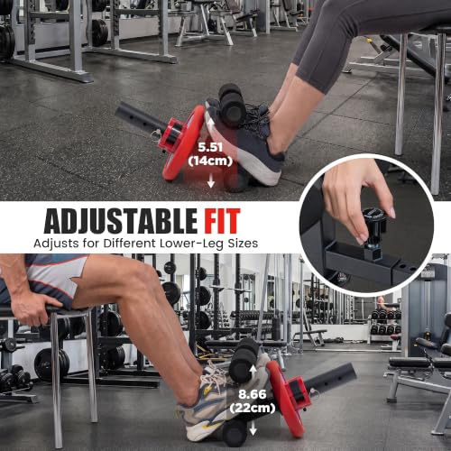 Tib Bar Tibialis Trainer, Tibialis Anterior Exercise Equipment for Home Gym - color: adjust Black-2in