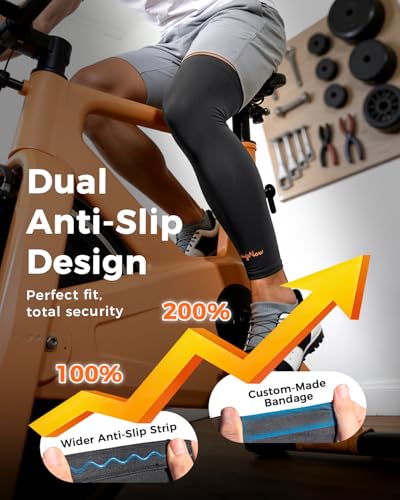 Copper Leg Compression Sleeve Ultra Breathable Full Leg Compression Sleeve