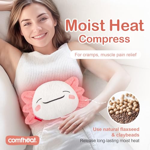 Cute Axolotl Microwave Heating Pad for Pain Relief Moist Heat Pack - style: Axolotl