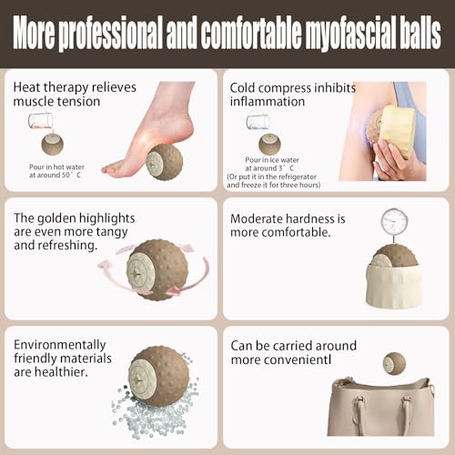 Foot Massager Roller For Plantar Fasciitis, Detachable Trigger Point Ball With Skin-Friendly Material, Cold & Hot Compress For Pain Relief, Full-Body Massage Tool For Athletes Office Workers.