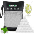 300 PCS Reusable Ice Cube for Drink, Refreezable Plastic ice Cubes Without Diluting BPA Free, Large Pack With Bag, Suitable for Whiskey Coffee Bars Ice Baths Camping, Instant Cooler Packs - color: White