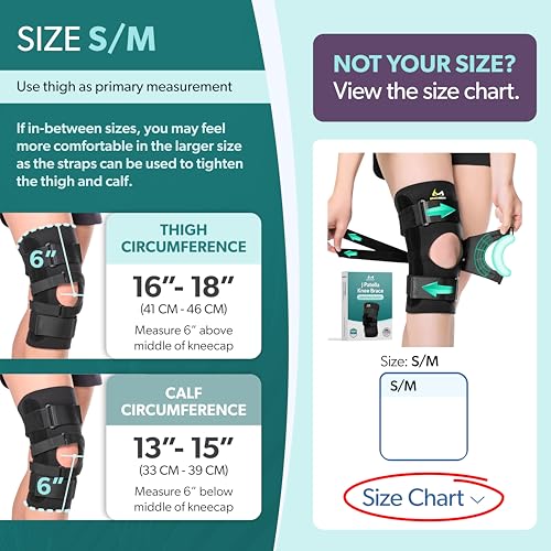 BraceAbility J Patella Knee Brace - Lateral Patellar Stabilizer with Medial and J-Lat Support Straps for Dislocation, Subluxation, Patellofemoral Pain, Left or Right Kneecap Tracking (Medium) - size: Small/Medium