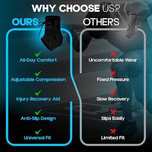 Ankle Brace lace up Stabilizers Adjustable Ankle Support for Sports Protect, Sprained Ankle, Ligament Damage, Injury Recovery - size: Large