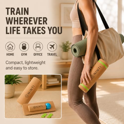 NINTI Premium Cork Balance Board for Foot Health & Ankle Strengthener