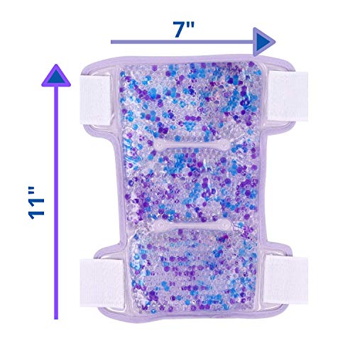 Hot Cold Shin and Calf Ice Packs by FOMI Care | 2 Pack | Leg Wrap for Swelling, Bruises, Sprains Pain Relief | Flexible Compress for Runners, Dancers, Yoga | Fabric Backing | Freezable, Microwavable