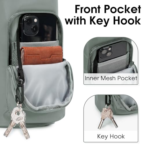 Ceneda Water Bottle Carrier Bag with Phone Pocket 32oz 40oz Tumbler Insulated Water Bottle Holder with Adjustable Shoulder Strap Carrier Sling Bag (Grey) - color: Grey