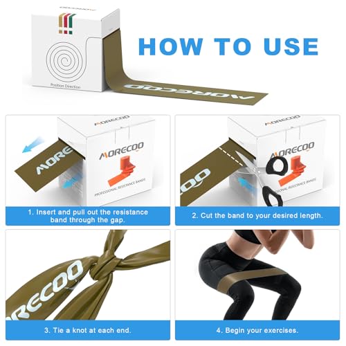 MORECOO Resistance Bands for Physical Therapy & Workout