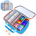 Washi Tape Box Organizer Clear Sticker Storage Box with Adjustable Division