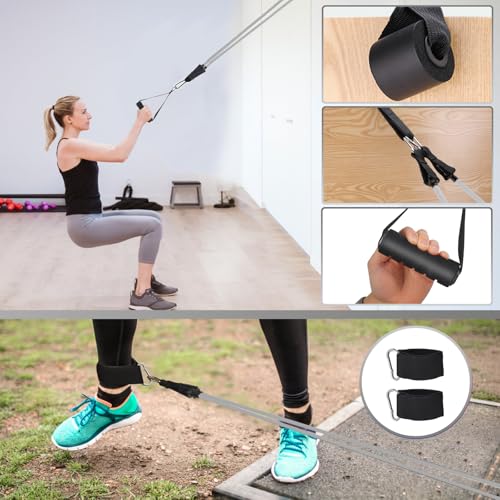 WIKDAY Resistance Bands with Handles for Exercise,beginners - color: 200LBS GRAY