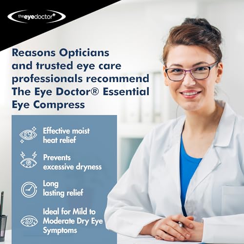 The Eye Doctor Hot Compress for Eye - Helps Dry Eye & Blepharitis - Reusable Eye Mask - Heated Eye Mask for Dry Eyes - Warm Compress for Dry Eyes - Heated Eye Mask for Stye - style: Hot & Cold Compress