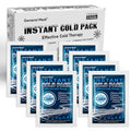 General Medi Instant Ice Cold Pack (4”x 5.5”) – 8 Packs Disposable Cold Therapy Ice Packs for Pain Relief, Swelling, Inflammation, Sprains, Toothache – for Athletes & Outdoor Activities - size: 8 Packs (4”x 5.5”)
