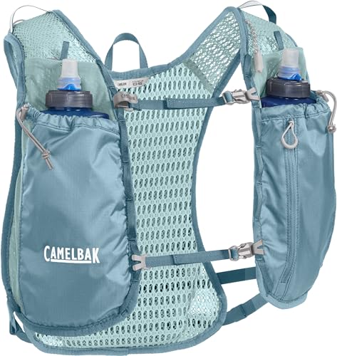 CamelBak Womenâ€™s Trail Run Hydration Vest with 34oz Capacity, Lightweight Breathable Design and Storage for Trail Running and Training, Adriatic Blue 2.0