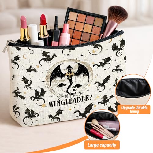4Th Wing Makeup Bag Gifts for Women Book Lovers - color: 4Th Wing