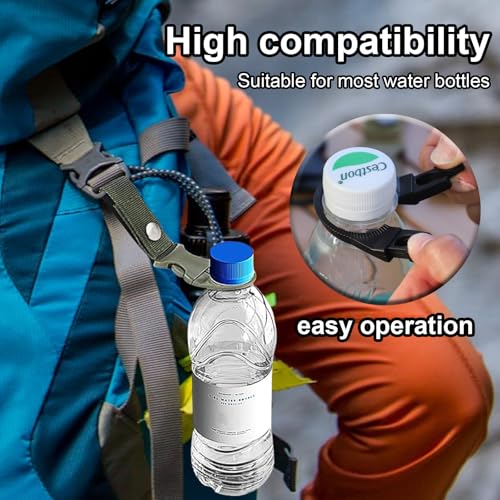 2PCS Portable Water Bottle Holder Convenient Water Bottle Clip for Easy Hydration During Outdoor Activities, Military Green - color: Military Green