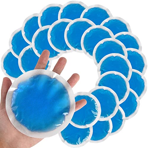 Tutmyrea Reusable Soft Ice Packs - 24 Pack Small Cold Compress for Injuries, Kids, Face, Breast & Allergies - size: 24 Count (Pack of 1)