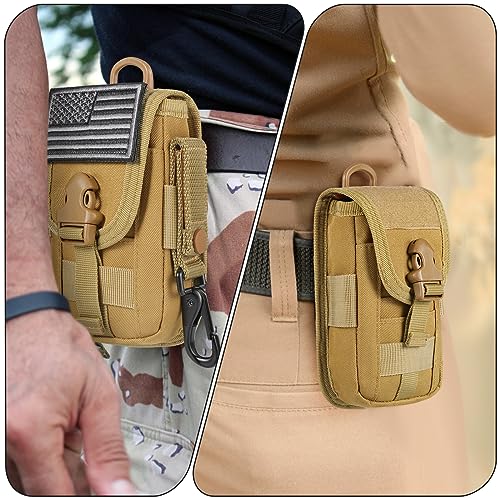 SOWHUP Tactical Molle Pouch Cell Phone Pouch Holster Small Utility EDC Pouch Gadget Organizer Bag - color: ACU2