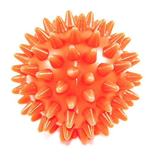SOLE Premium Foot Care Products Saj Ball - Stocking Stuffer, Spiky Hand & Foot Mini Massager for Focus, Travel, Instant Relaxation - Gift Box, Orange - color: Orange