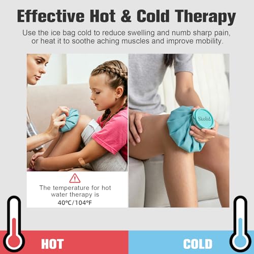 Ice Packs for Injuries Reusable, 3 Sizes, Lake Blue - color: Lake Blue