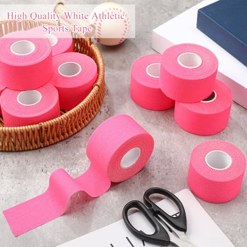 130 Yard 1.5 Inch Pink Athletic Sports Cotton Tape Pre Wrap Easy Tear - color: Pink, size: 1.5 In