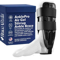 AnklePro Air Gel Ankle Brace, 3-Strap Stirrup, Small - Black - color: Black, size: Small