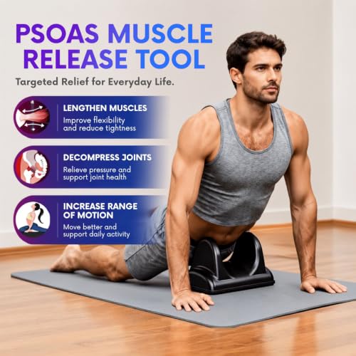 Psoas Release Tool, Hip Hook for Deep Tissue Massage