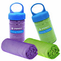 YQXCC 2 Pack Cooling Towels (47"x12"), Ice Cool Towel for Neck & Face - color: Purple/Green